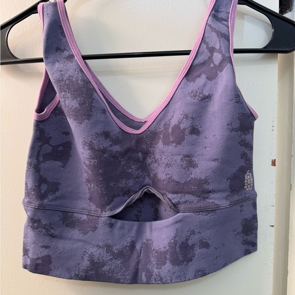 FP Movement by Free People Lavender Tie-Dye Sports Bra - Picture 2 of 3